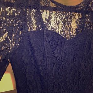 Royal blue lace dress👗